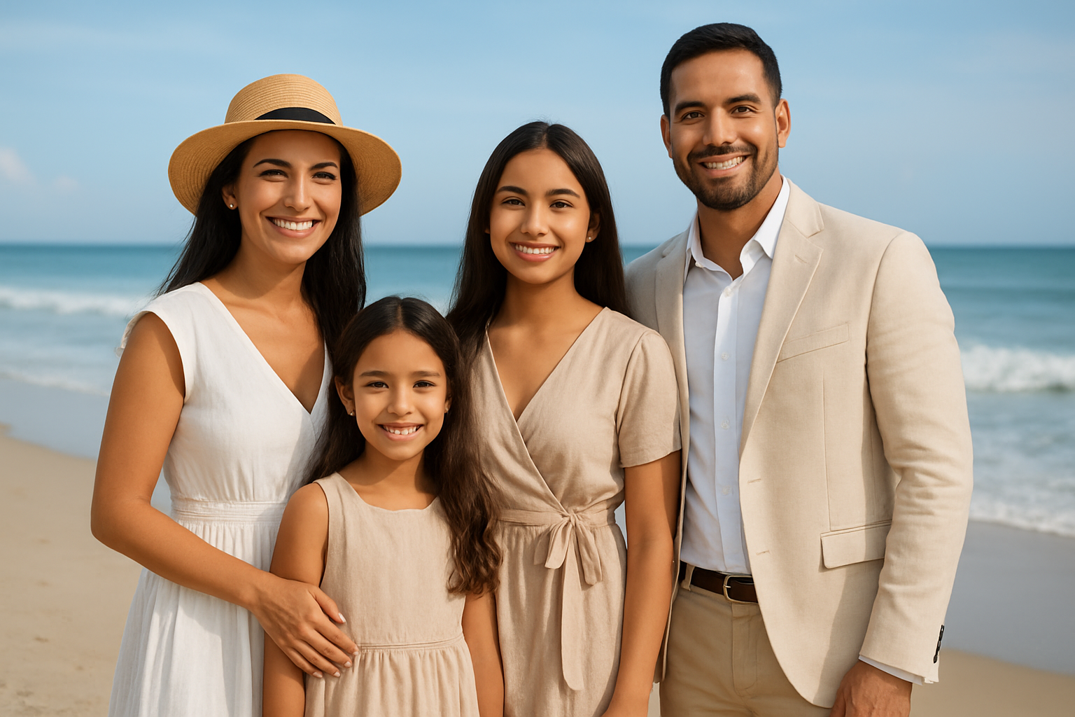 Family Beach Moment