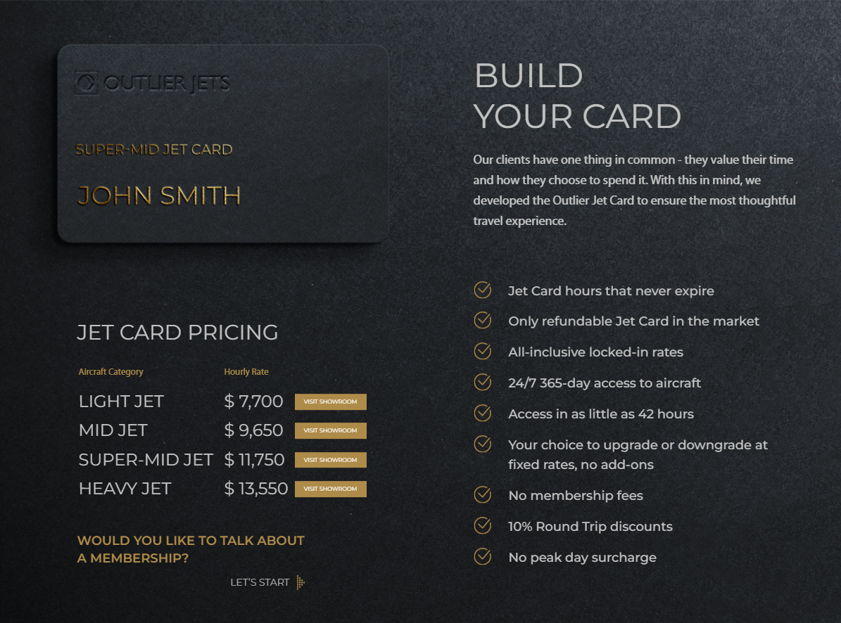 Jet Card Pricing